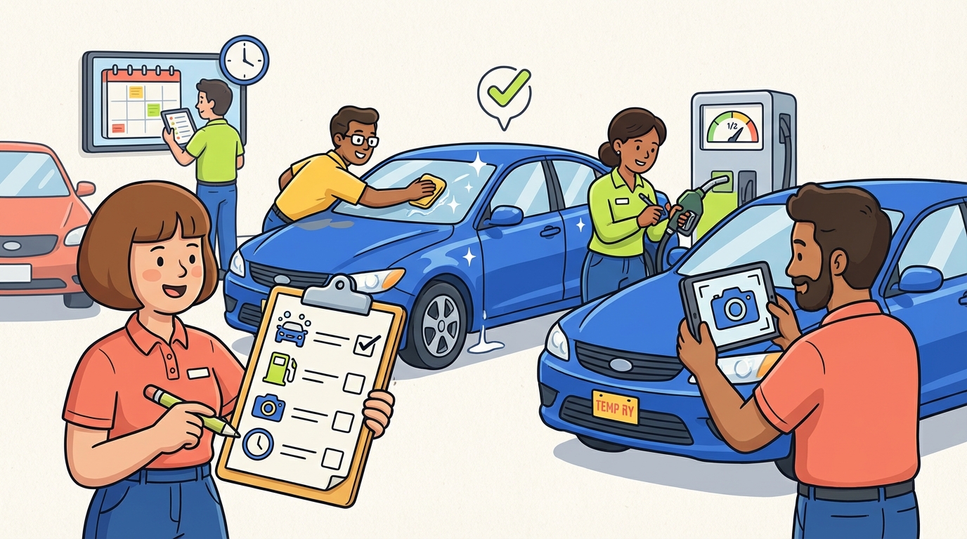 Dealership Test Drive Prep Checklist — Automotive & Fleet