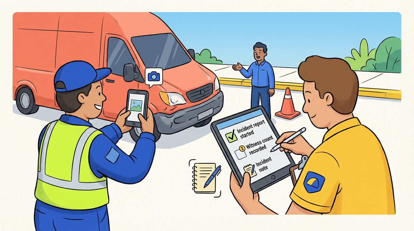 Driver Incident Documentation Checklist — Automotive & Fleet