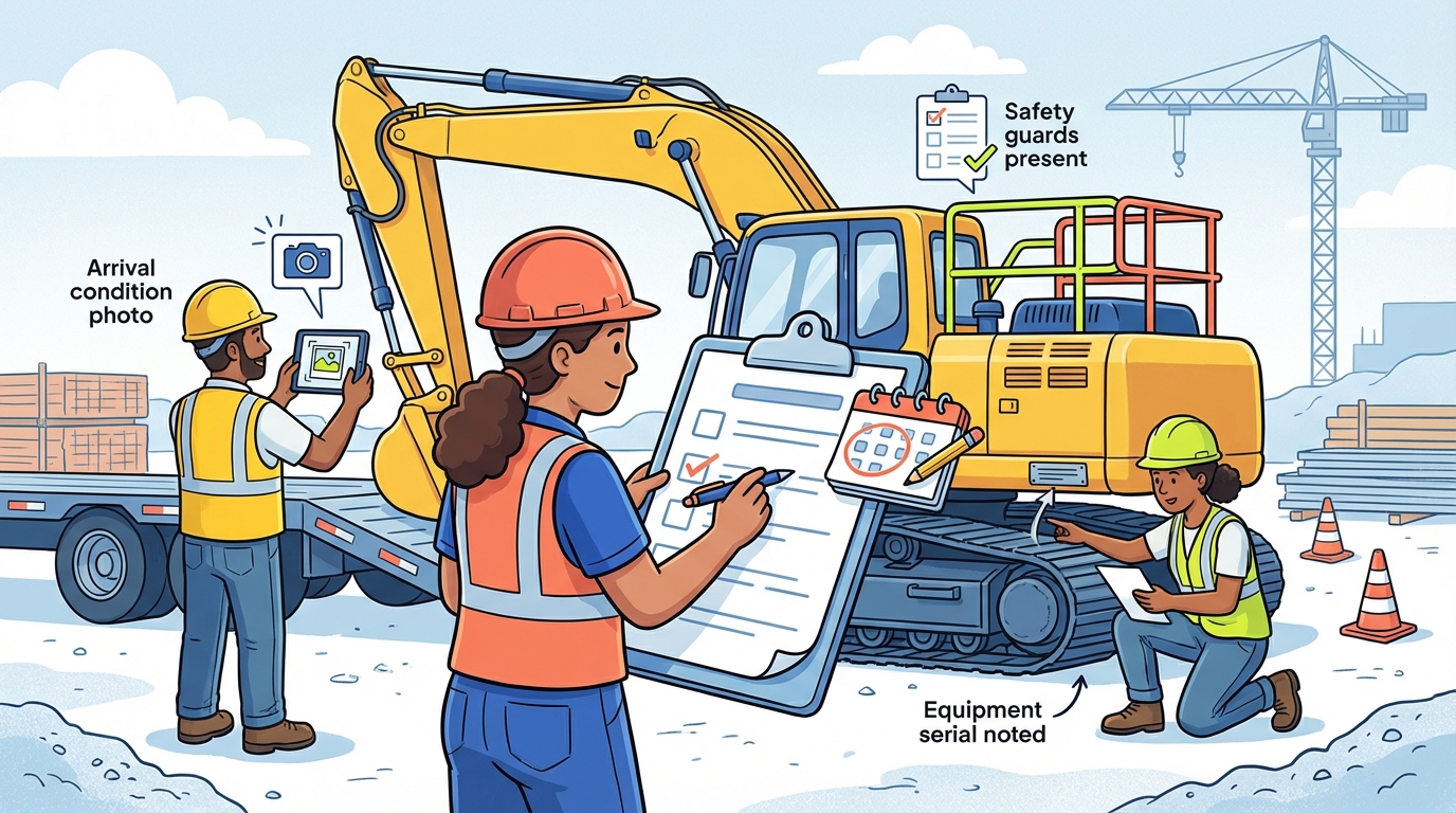 Equipment Mobilization Checklist — Construction