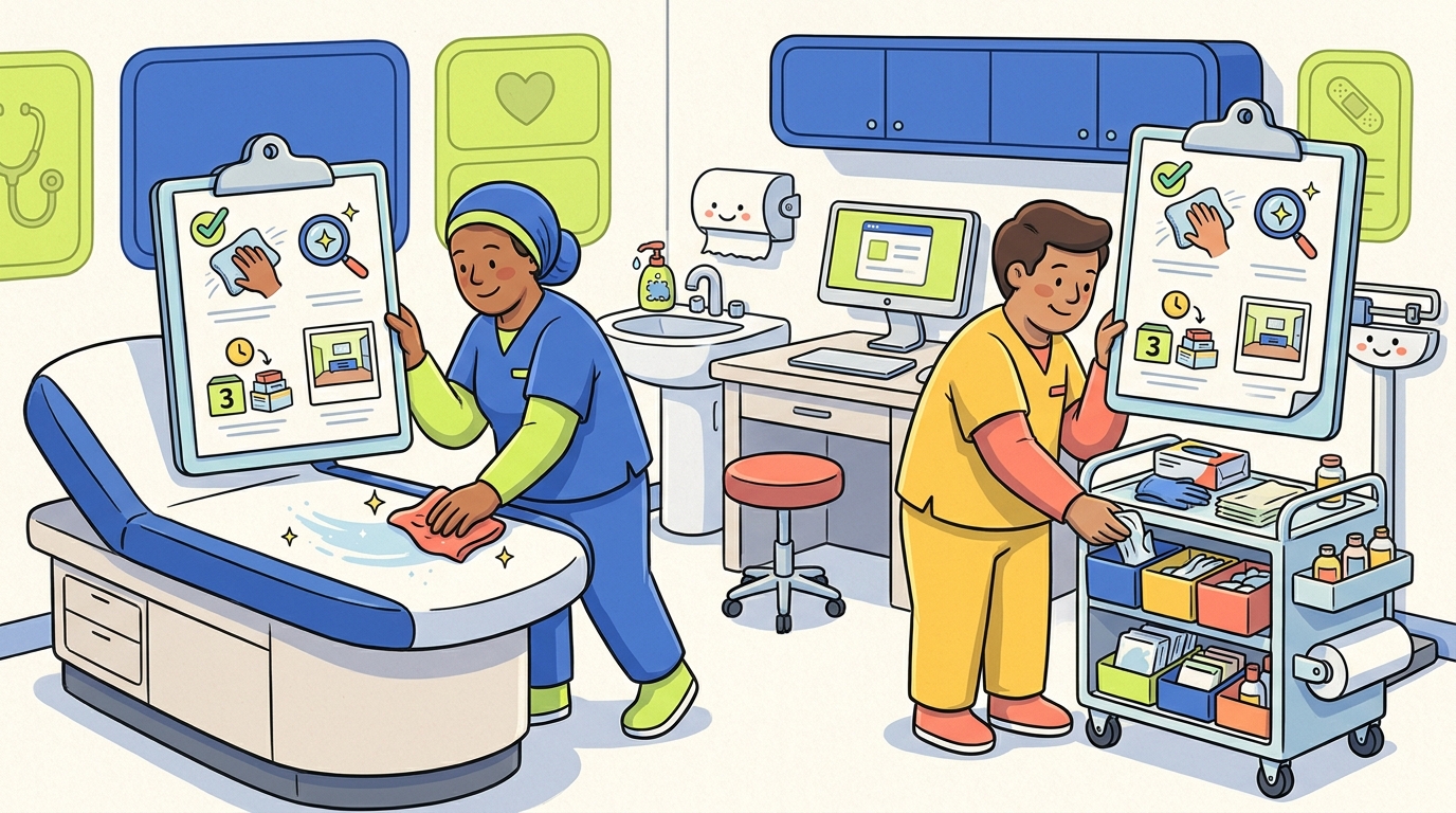 Exam Room Turnover Checklist — Healthcare