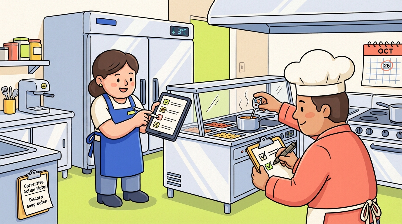 Food Safety Temperature Log Checklist — Hospitality