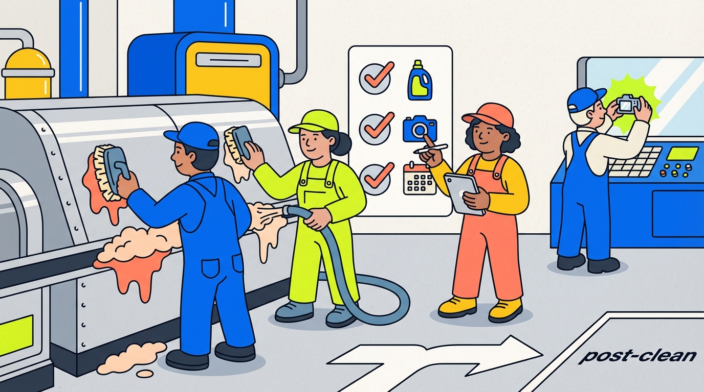 GMP Cleaning Checklist — Manufacturing