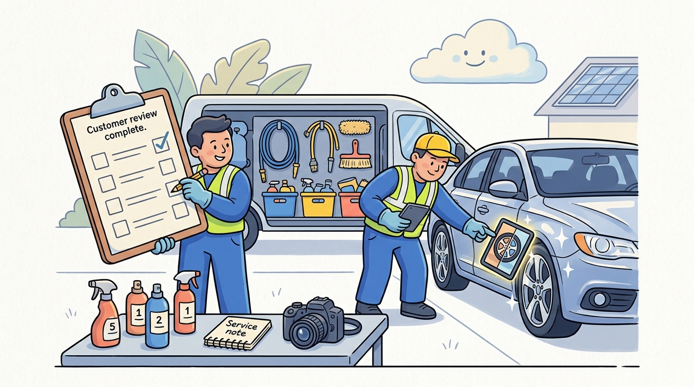 Mobile Detailing Service Checklist — Automotive & Fleet