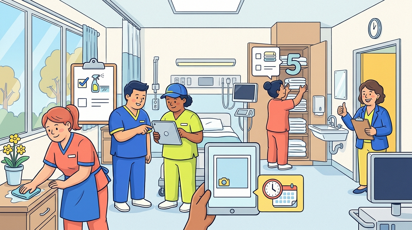 Patient Room Discharge Cleaning Checklist — Healthcare