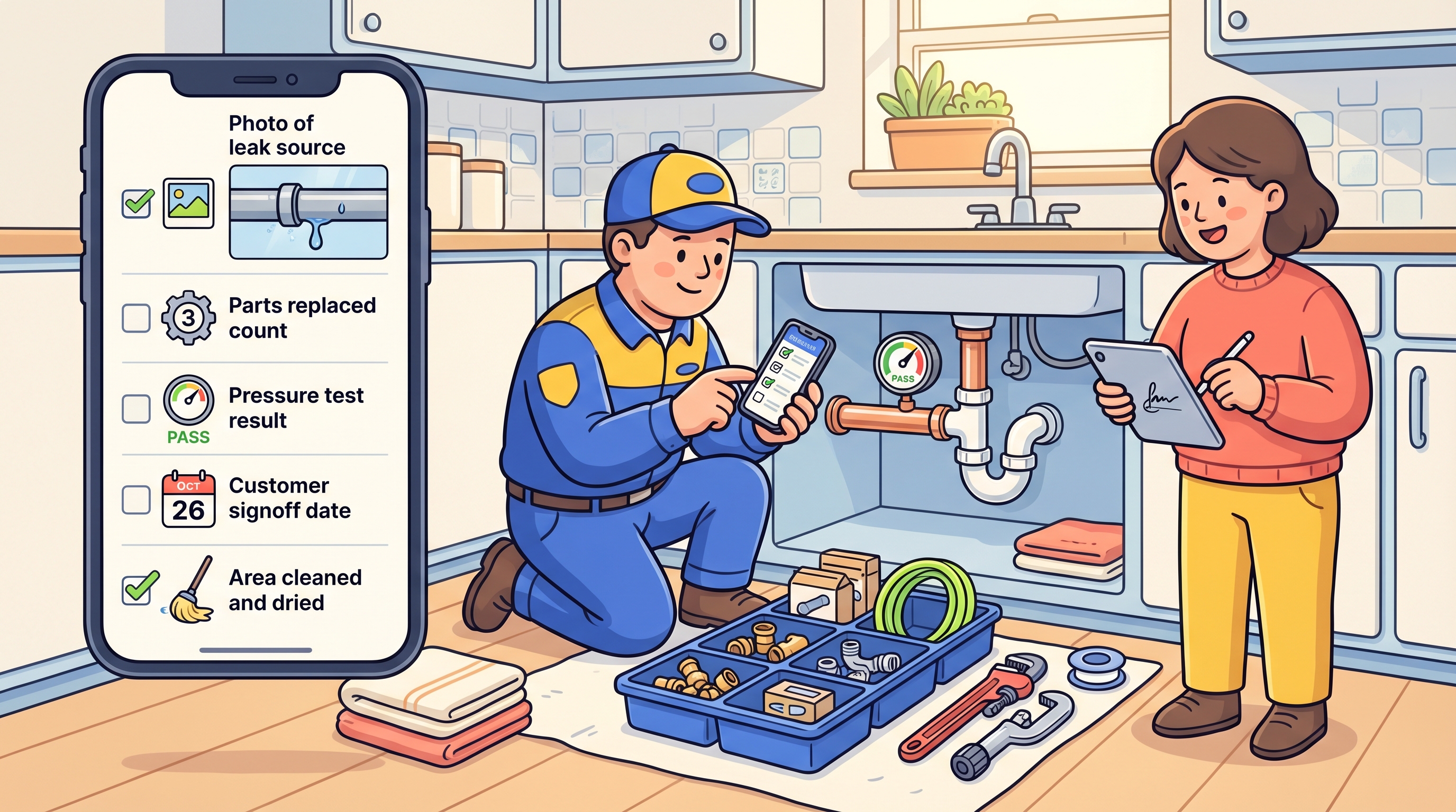 Plumbing Service Call Checklist — Field Service
