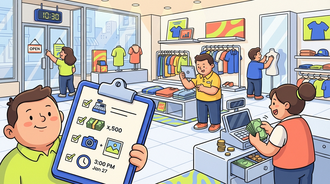 Retail Store Opening Checklist — Retail