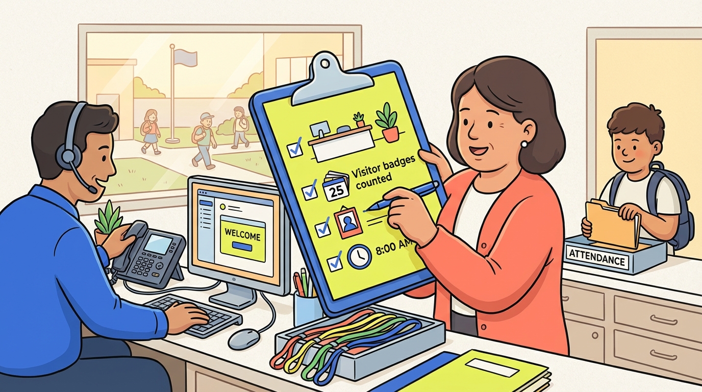 School Front Office Opening Checklist — Education