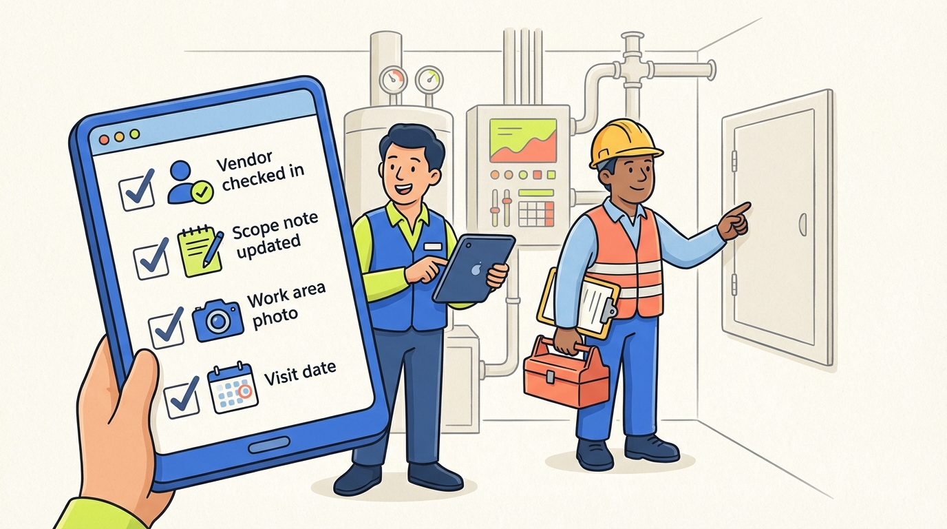 Vendor Maintenance Visit Checklist — Facilities Management